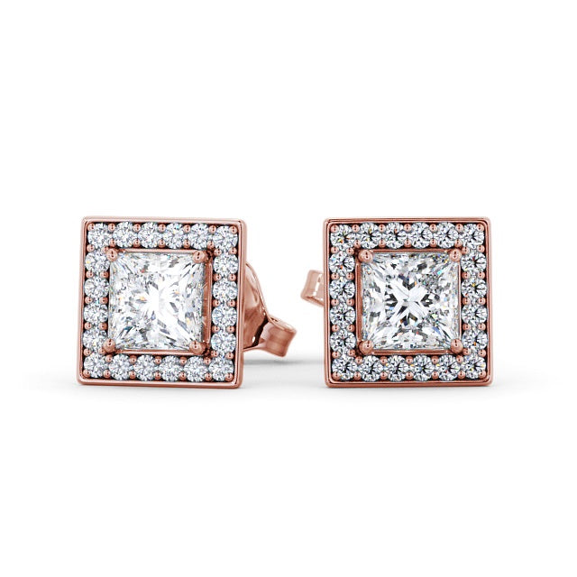 The Aurora Studs — Lab Diamond Halo Stud 0.65ct Each Earrings