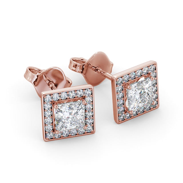 The Aurora Studs — Lab Diamond Halo Stud 0.65ct Each Earrings