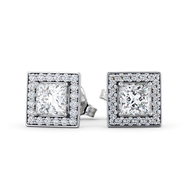 The Aurora Studs — Lab Diamond Halo Stud 0.65ct Each Earrings