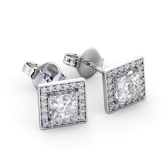 The Aurora Studs — Lab Diamond Halo Stud 0.65ct Each Earrings