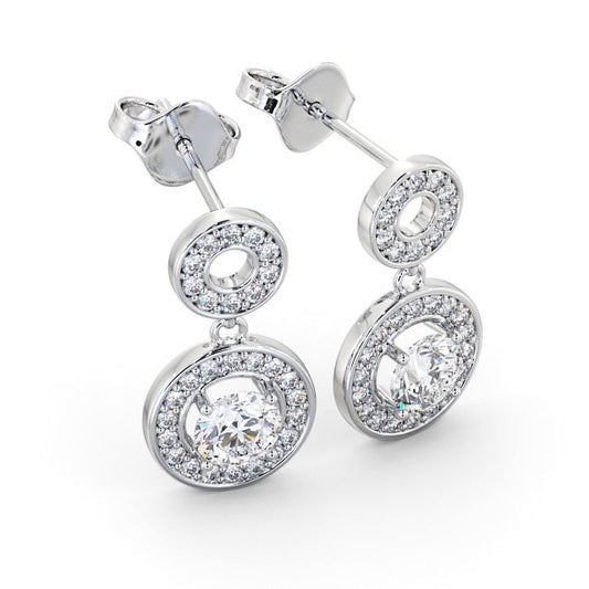 The Aurora Studs — Lab Diamond Halo Stud 0.80ct Each Earrings