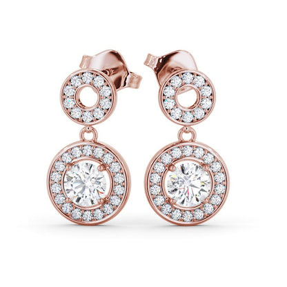 The Aurora Studs — Lab Diamond Halo Stud 0.80ct Each Earrings