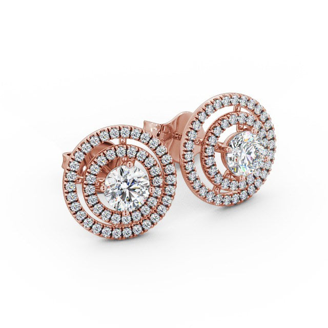 The Aurora Studs — Lab Diamond Halo Stud 0.50ct Each Earrings