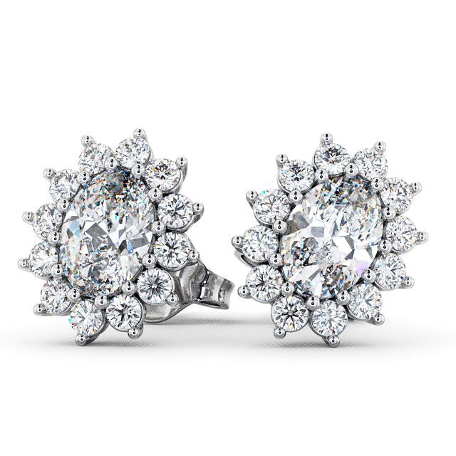 The Aurora Studs — Lab Diamond Halo Stud 1.40ct Each Earrings