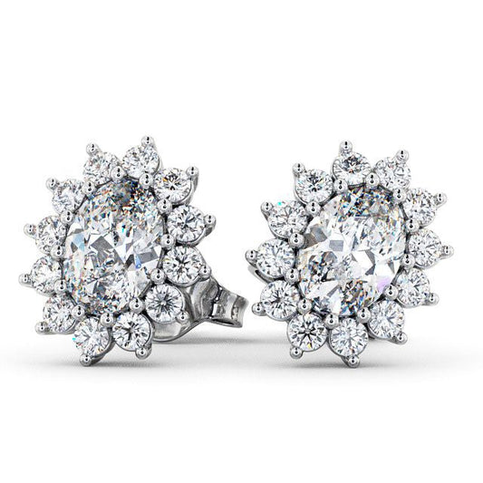 The Aurora Studs — Lab Diamond Halo Stud 1.40ct Each Earrings