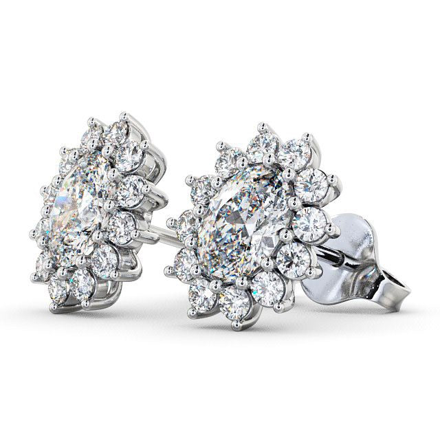 The Aurora Studs — Lab Diamond Halo Stud 1.40ct Each Earrings