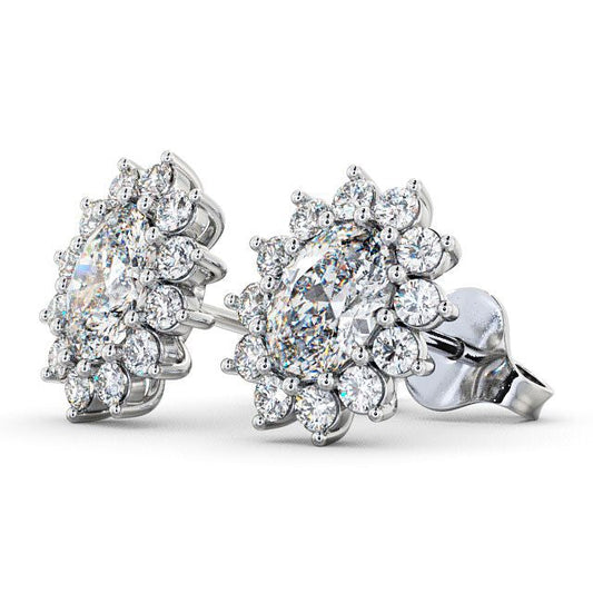 The Aurora Studs — Lab Diamond Halo Stud 1.40ct Each Earrings