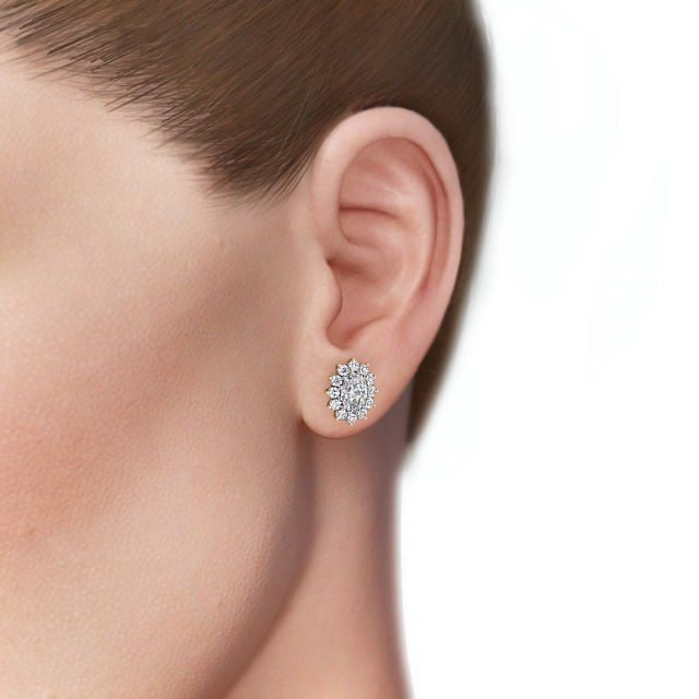 The Aurora Studs — Lab Diamond Halo Stud 1.40ct Each Earrings