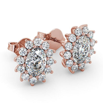 The Aurora Studs — Lab Diamond Halo Stud 1.40ct Each Earrings
