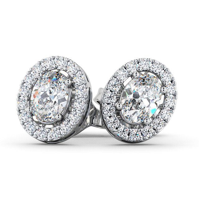 The Aurora Studs — Lab Diamond Halo Stud 1.45ct Each Earrings