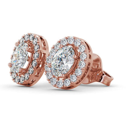 The Aurora Studs — Lab Diamond Halo Stud 1.45ct Each Earrings