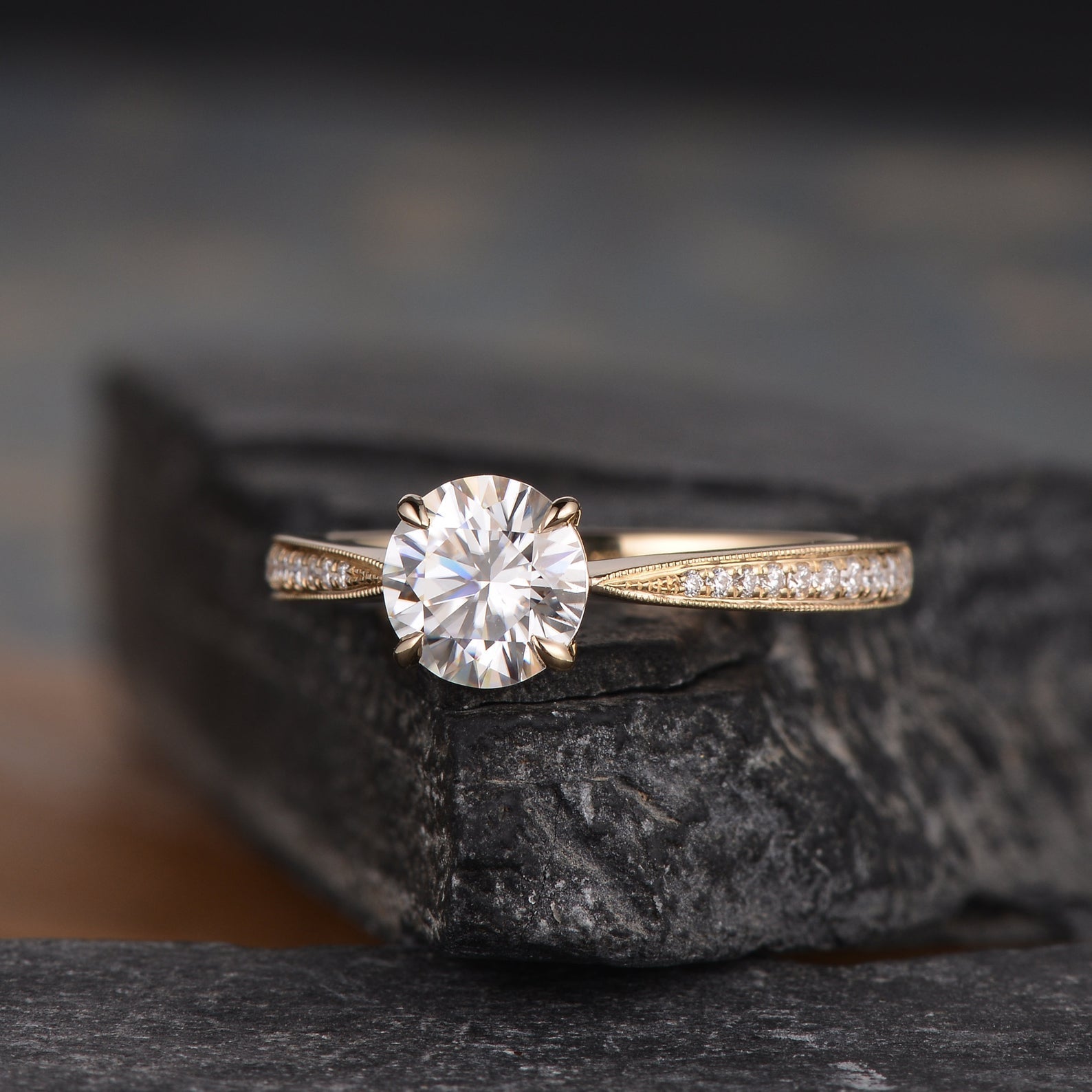 The Clara — Round Lab Diamond Solitaire Engagement Ring IV
