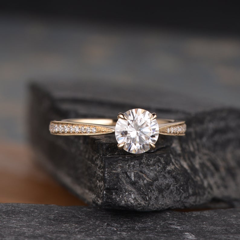 The Clara — Round Lab Diamond Solitaire Engagement Ring IV
