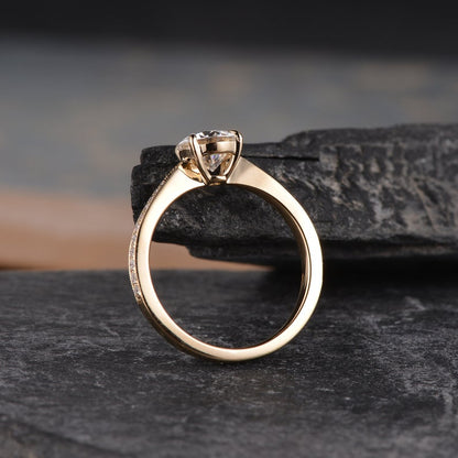 The Clara — Round Lab Diamond Solitaire Engagement Ring IV