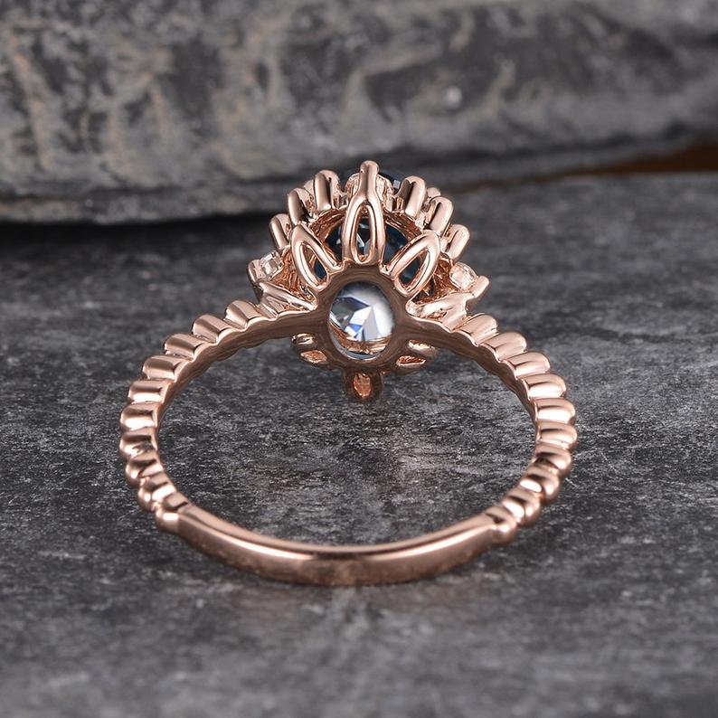 The Grace — Oval Lab Diamond Vintage Engagement Ring III