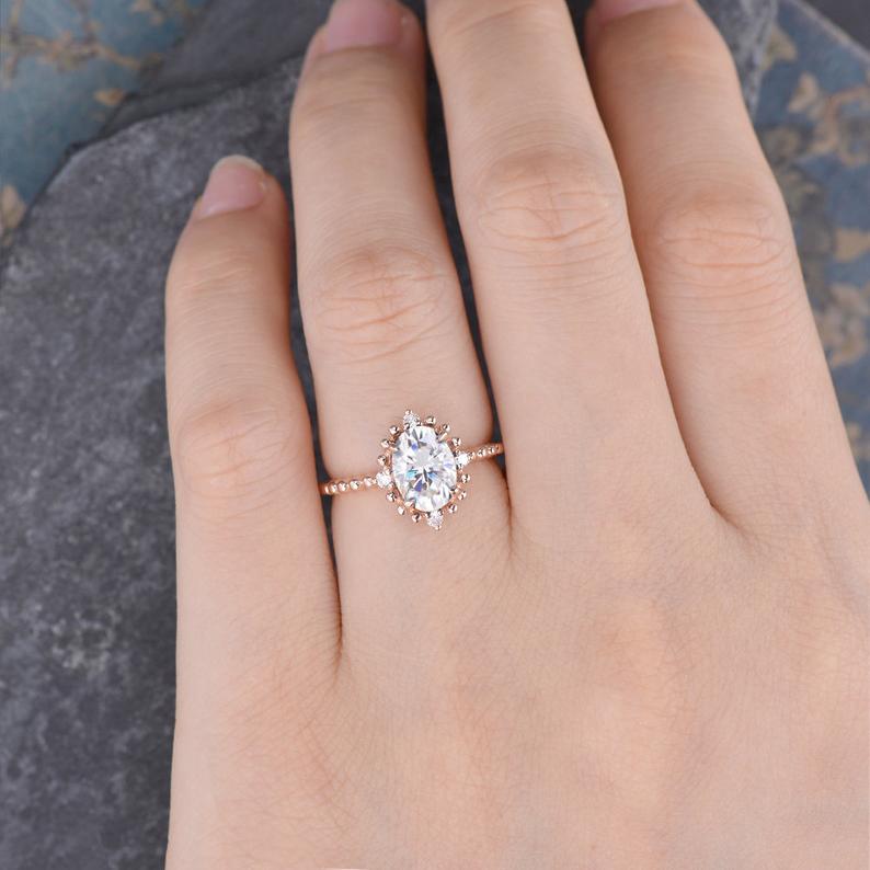 The Grace — Oval Lab Diamond Vintage Engagement Ring III