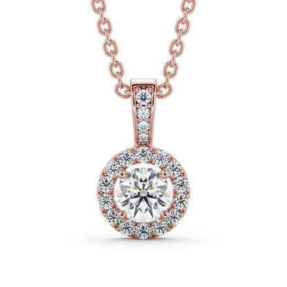 The Aurora Pendant — Lab Diamond Drop Necklace VIII
