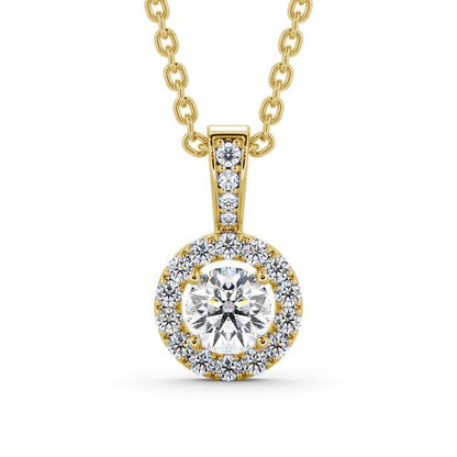 The Aurora Pendant — Lab Diamond Drop Necklace VIII