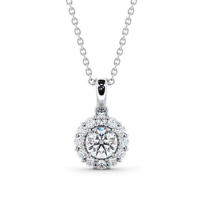 The Aurora Pendant — Lab Diamond Drop Necklace VII