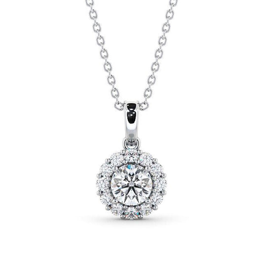 The Aurora Pendant — Lab Diamond Drop Necklace VII