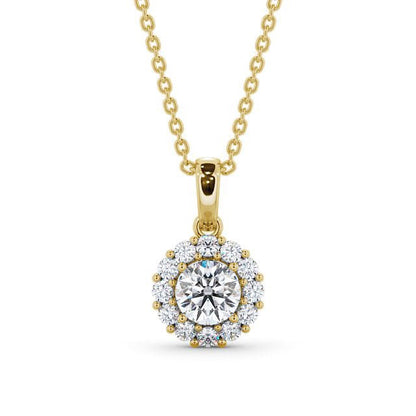 The Aurora Pendant — Lab Diamond Drop Necklace VII