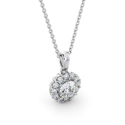 The Aurora Pendant — Lab Diamond Drop Necklace VII