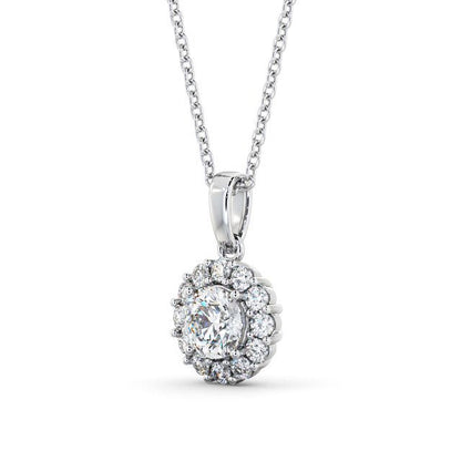 The Aurora Pendant — Lab Diamond Drop Necklace VII