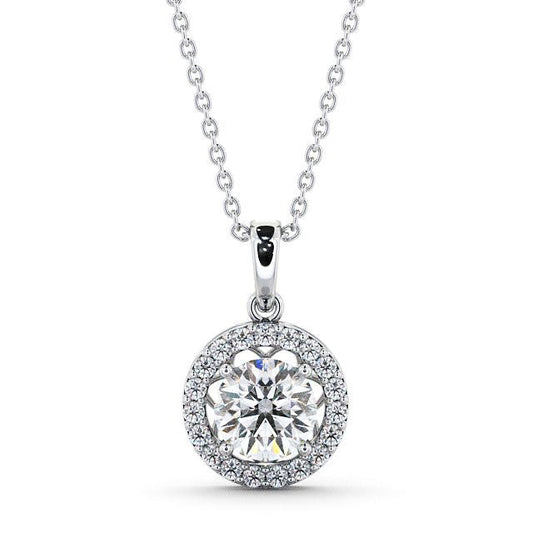 The Aurora Pendant — Lab Diamond Drop Necklace VI