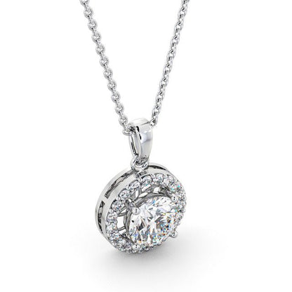 The Aurora Pendant — Lab Diamond Drop Necklace VI