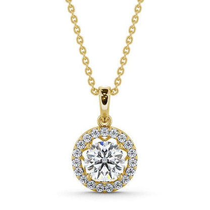 The Aurora Pendant — Lab Diamond Drop Necklace VI