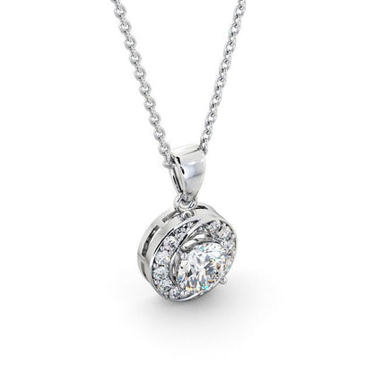 The Aurora Pendant — Lab Diamond Drop Necklace V