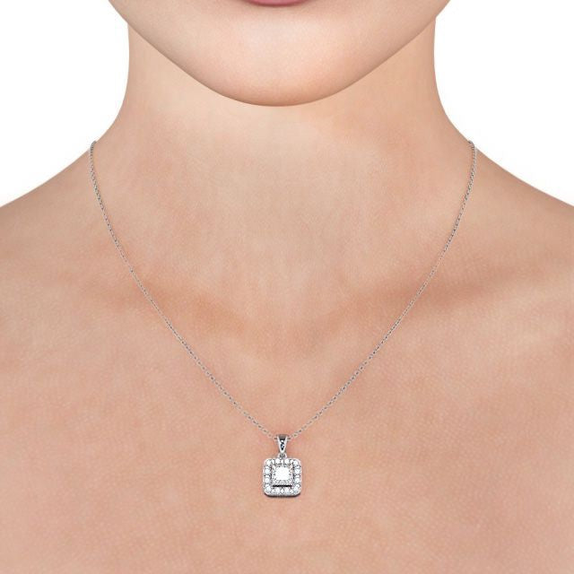 The Aurora Pendant — Lab Diamond Drop Necklace IV