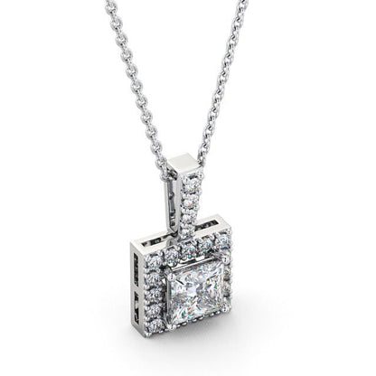 The Aurora Pendant — Lab Diamond Drop Necklace III