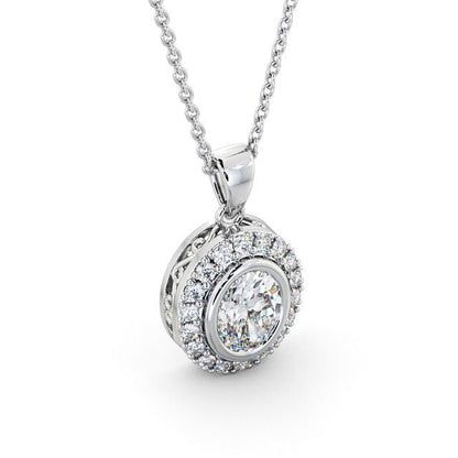 The Aurora Pendant — Lab Diamond Drop Necklace