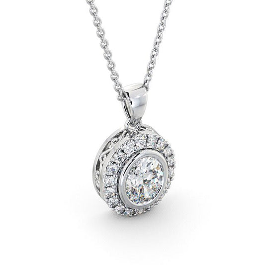 The Aurora Pendant — Lab Diamond Drop Necklace