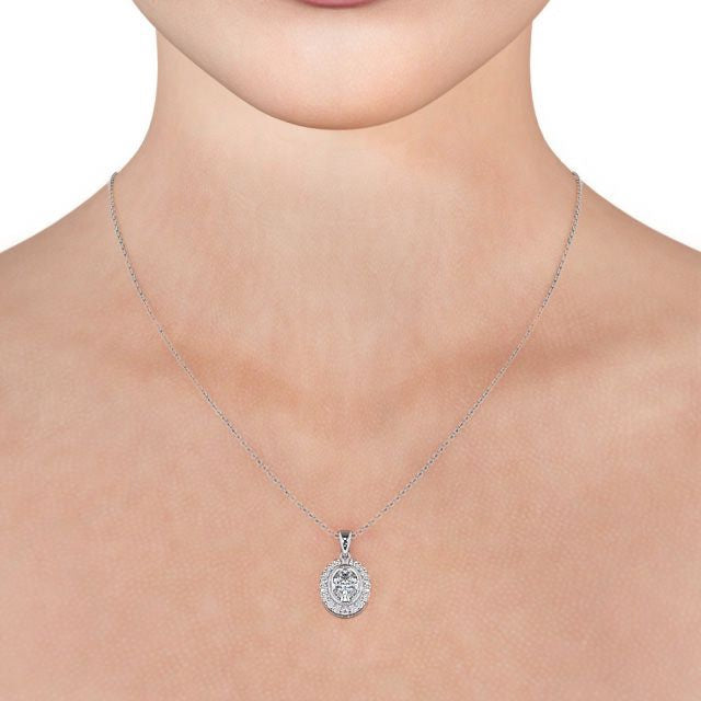 The Aurora Pendant — Lab Diamond Drop Necklace