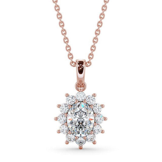 The Aurora Pendant — Lab Diamond Drop Necklace II
