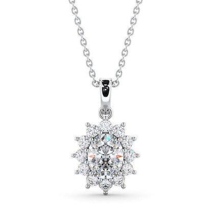 The Aurora Pendant — Lab Diamond Drop Necklace II
