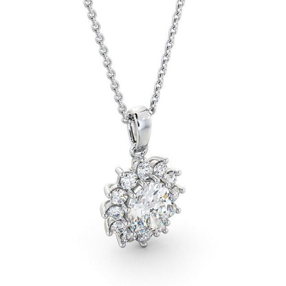 The Aurora Pendant — Lab Diamond Drop Necklace II