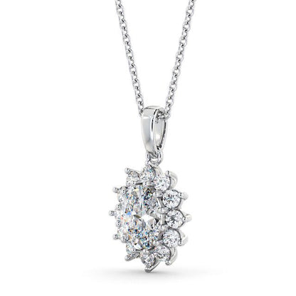 The Aurora Pendant — Lab Diamond Drop Necklace II