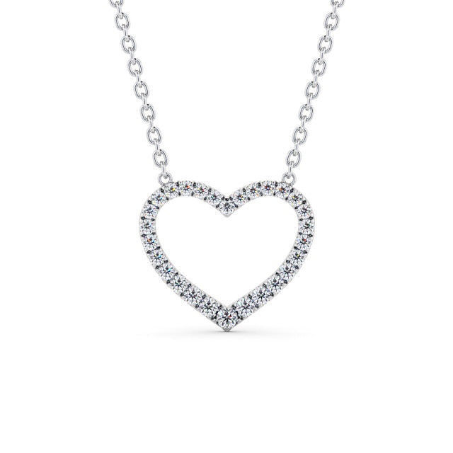 The Rose Pendant — Lab Diamond Heart Necklace 0.35ct