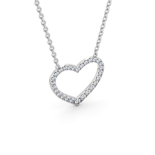 The Rose Pendant — Lab Diamond Heart Necklace 0.35ct