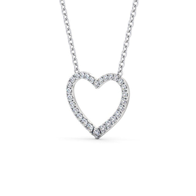 The Rose Pendant — Lab Diamond Heart Necklace 0.35ct