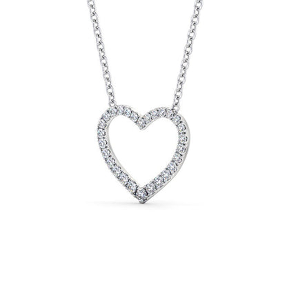 The Rose Pendant — Lab Diamond Heart Necklace 0.35ct