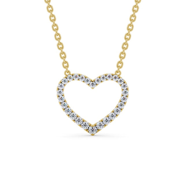 The Rose Pendant — Lab Diamond Heart Necklace 0.35ct