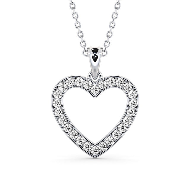 The Rose Pendant — Lab Diamond Heart Necklace 0.65ct