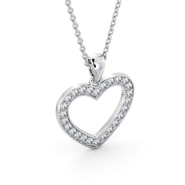 The Rose Pendant — Lab Diamond Heart Necklace 0.65ct