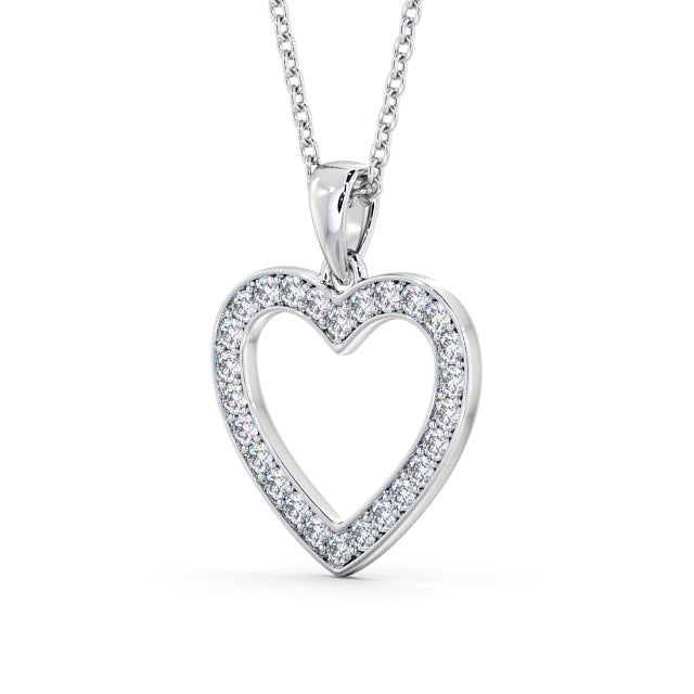 The Rose Pendant — Lab Diamond Heart Necklace 0.65ct