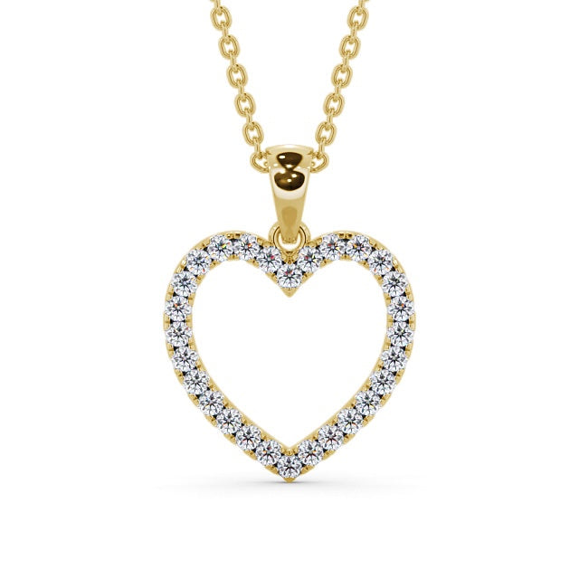 The Rose Pendant — Lab Diamond Heart Necklace 0.70ct II