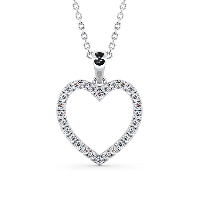 The Rose Pendant — Lab Diamond Heart Necklace 0.70ct II